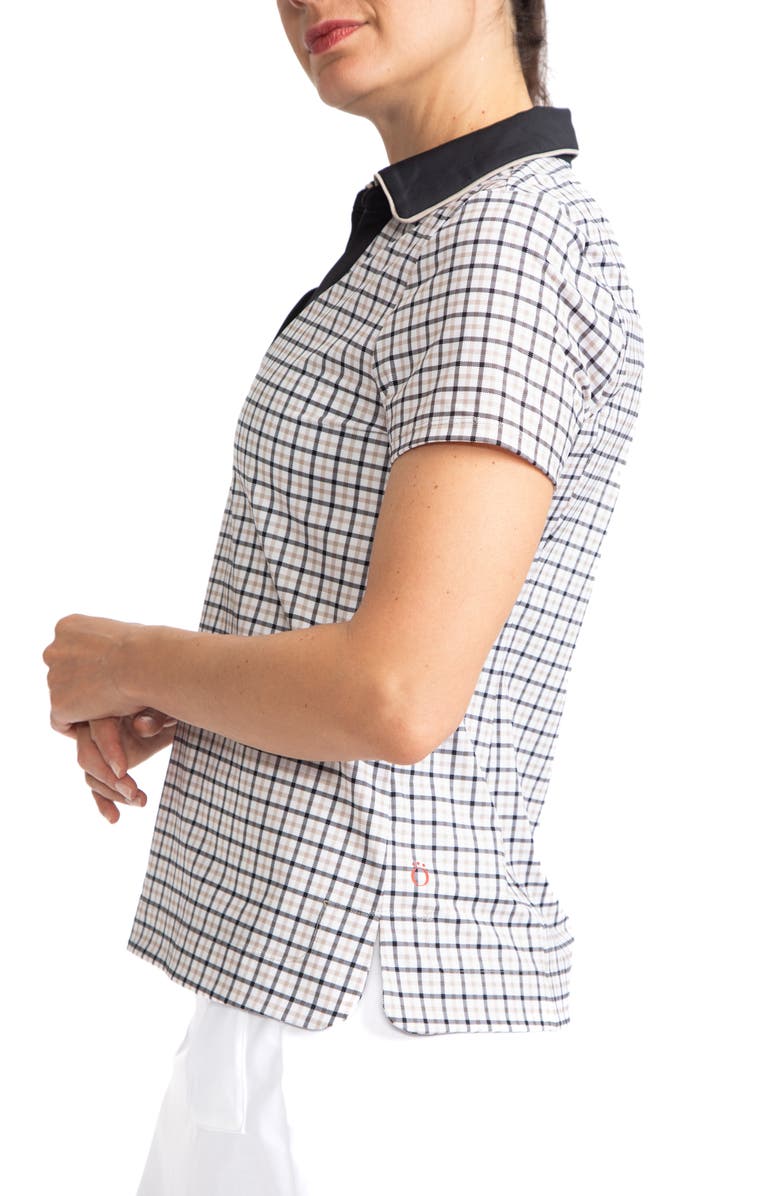 KINONA Classic & Fantastic Check Short Sleeve Golf Top, Alternate, color, 