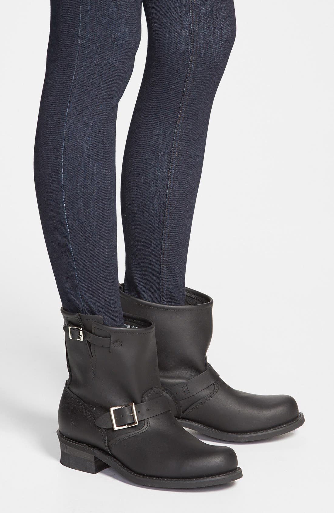 'Engineer 8R' Leather Boot, Alternate, color, BLACK