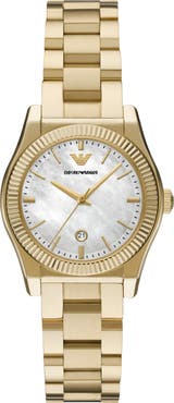 Emporio Armani Three-Hand Bracelet Watch, 32mm