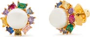 Kate Spade New York imitation pearl halo stud earrings