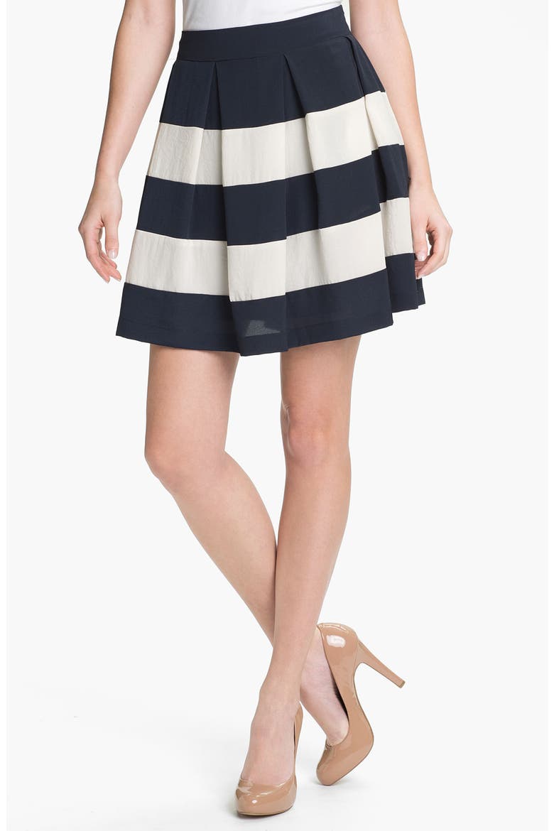 Stripe Skirt, Main, color, NAVY