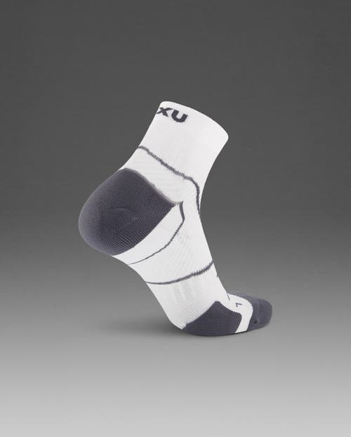 2xu Vectr Cushion 1/4 Crew Socks In White