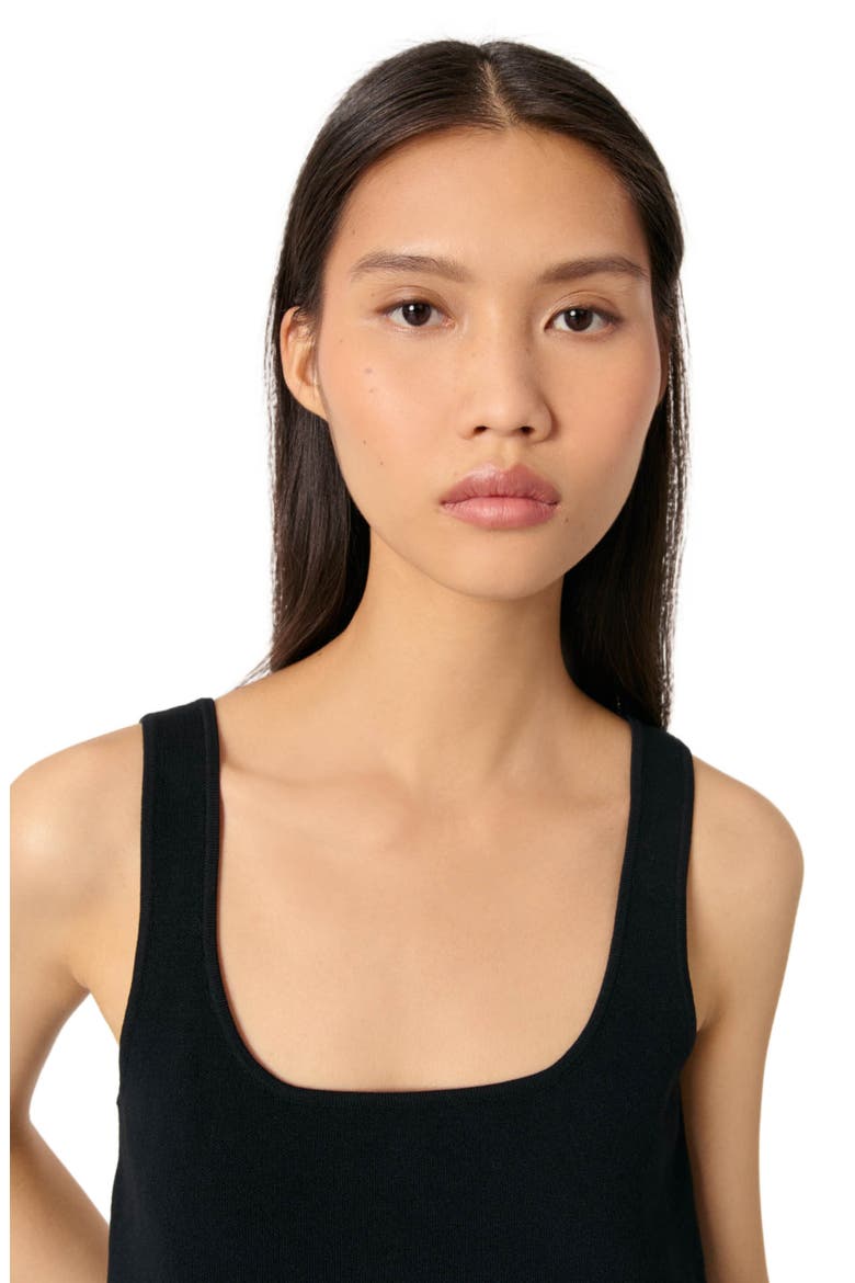 Knit top, Alternate, color, Black