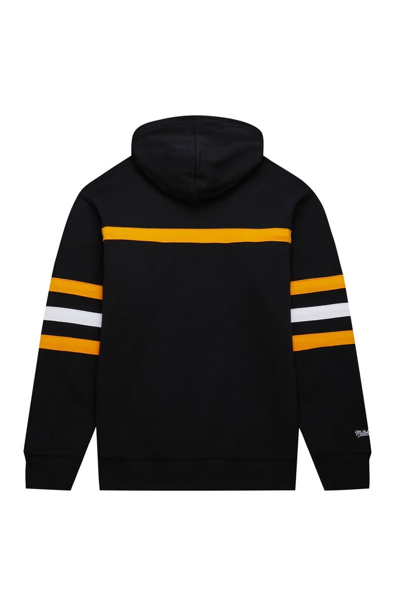 Mitchell & Ness Men's Mitchell & Ness Black Boston Bruins Head Coach Pullover Hoodie, Alternate, color, Black