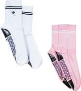 Arebesk Assorted 2-Pack Grip Crew Socks