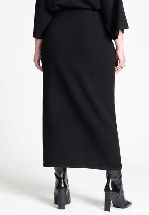 Sweater Maxi Skirt (Plus)