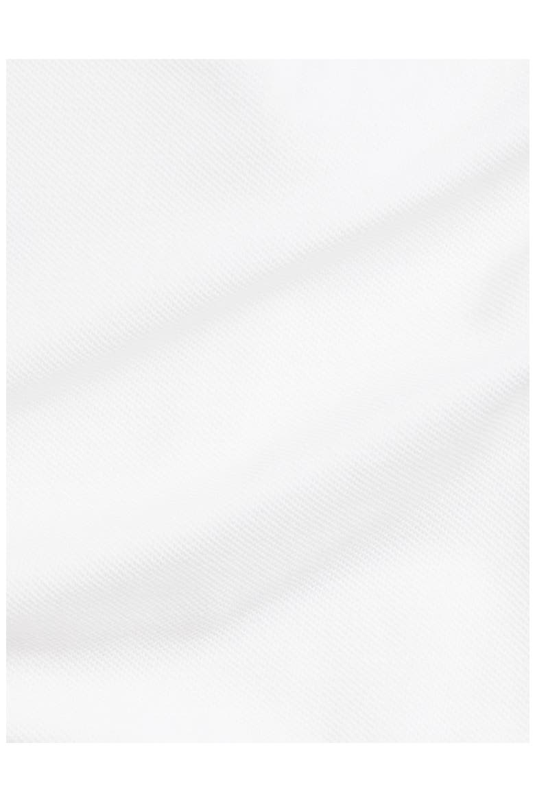 Polo Pony Stretch Cotton Mesh Dress Bodysuit, Alternate, color, WHITE