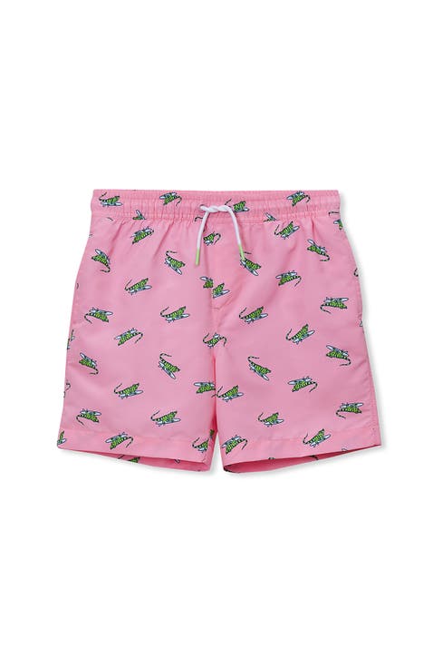 Boys Print Swim Trunks
