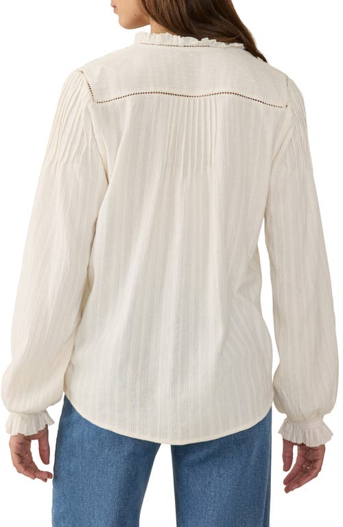 Faherty Lily Organic Cotton Button-up Shirt In White