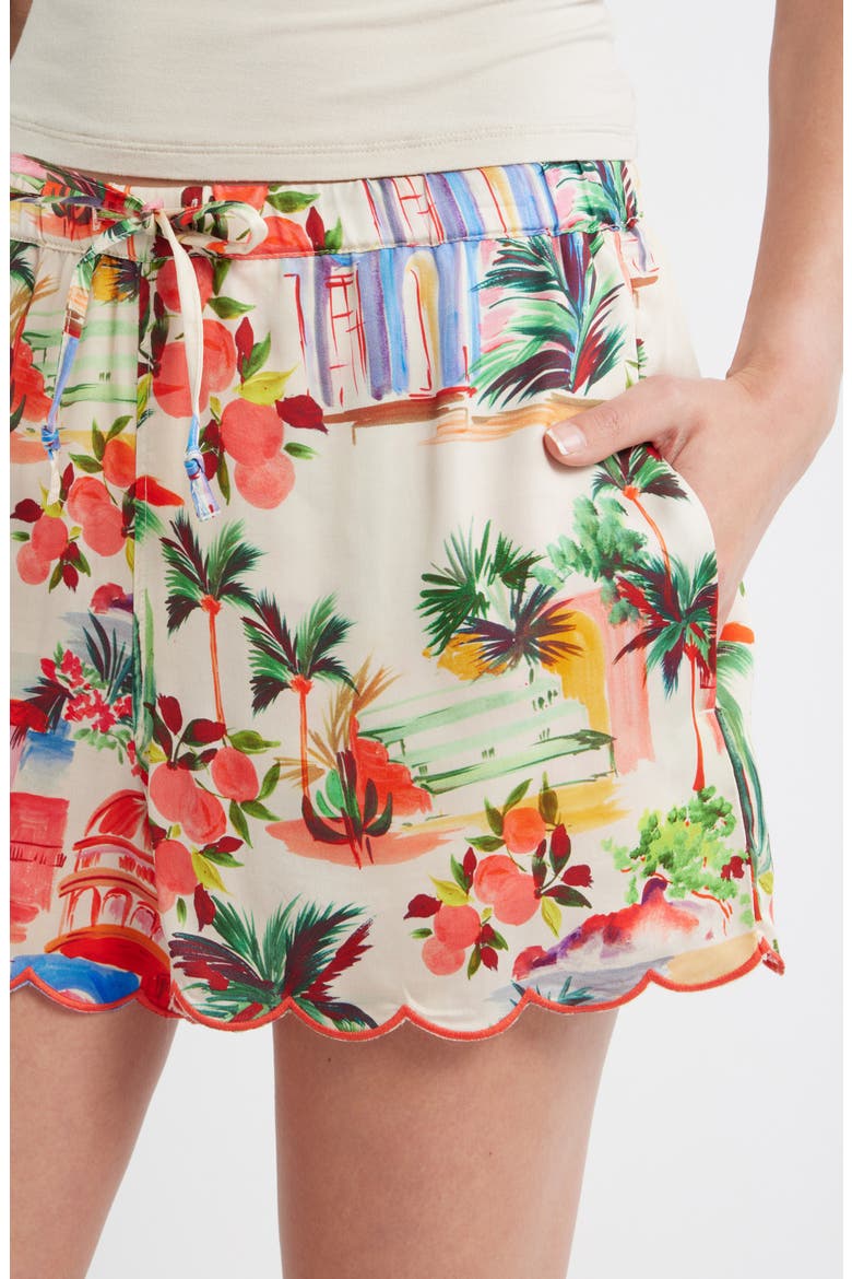 Paloma Resort Drawstring Shorts, Alternate, color, PALMAS PRINT