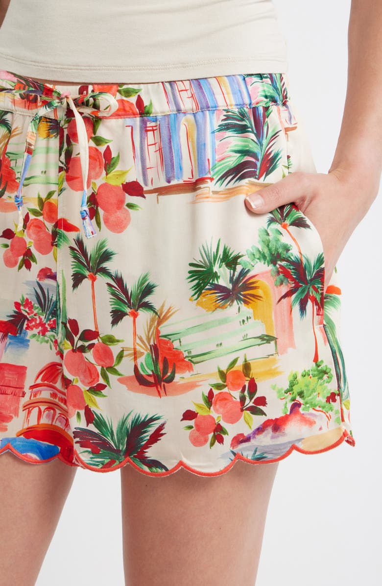 Marine Layer Paloma Resort Drawstring Shorts, Alternate, color, Palmas Print