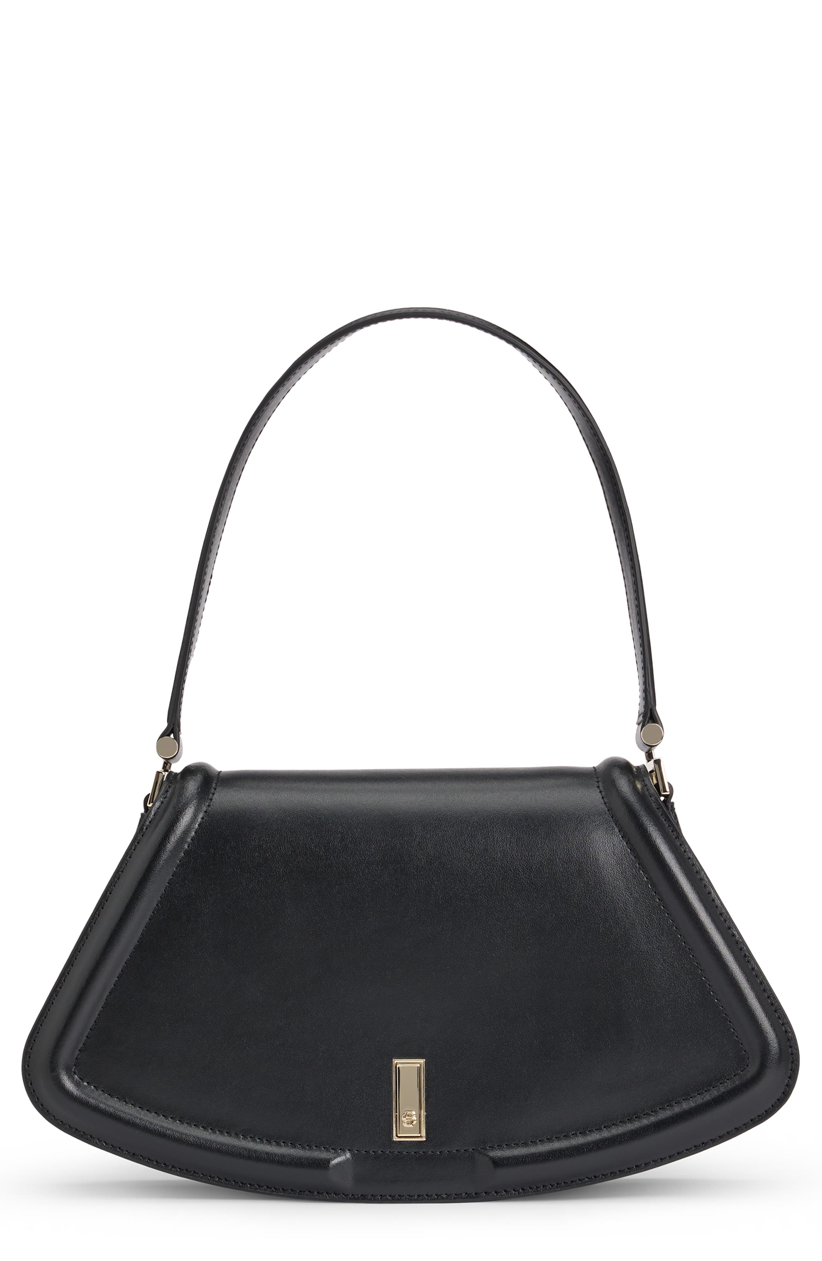 BOSS Ariell Leather Shoulder Bag, Main, color, 