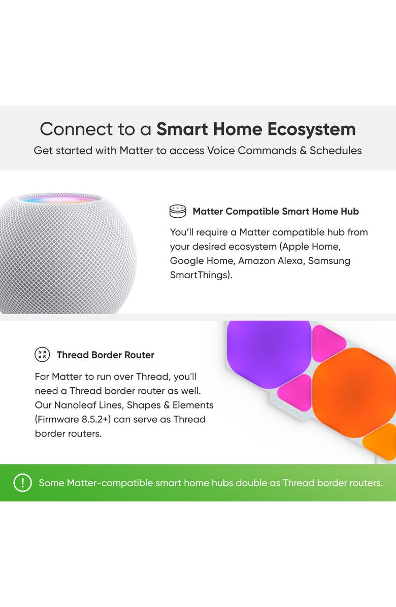 Nanoleaf Caveman Matter & Wi-Fi A19 Smart LED Light Bulb, Alternate, color, Multicolor