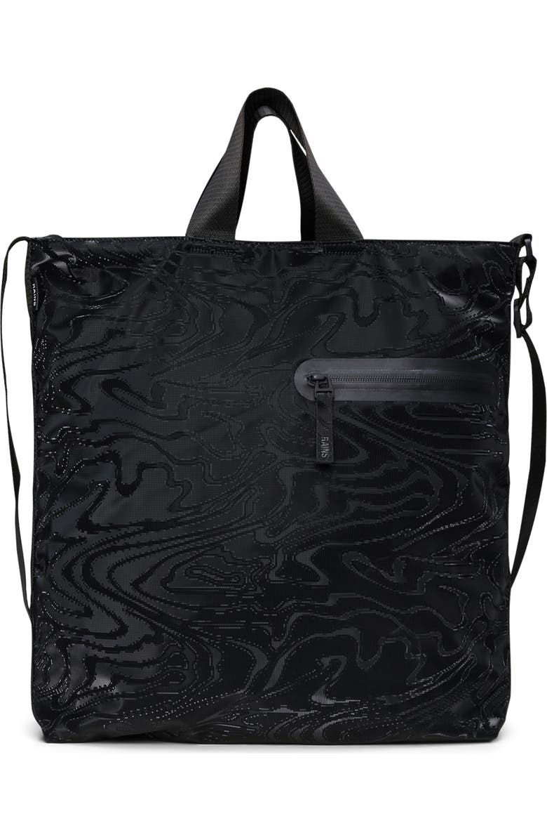 Rains Dash Waterproof Coated CanvasTote, Main, color, Amp