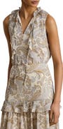 Lauren Ralph Lauren Ruffle Crinkle Top