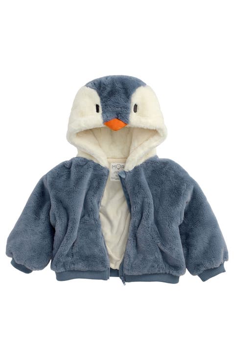 Faux Fur Character Hooded Jacket