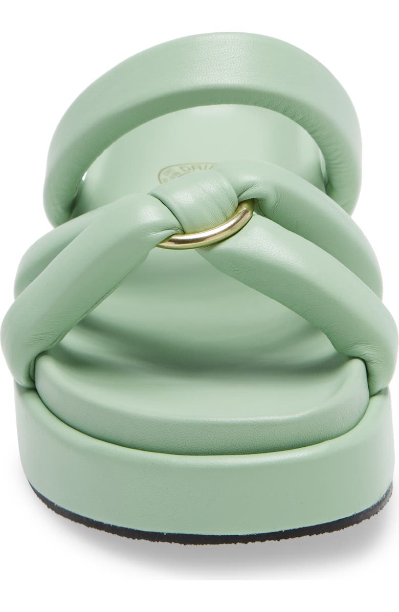 Dries Van Noten Puffy Strap Flatform Leather Sandal, Alternate, color,