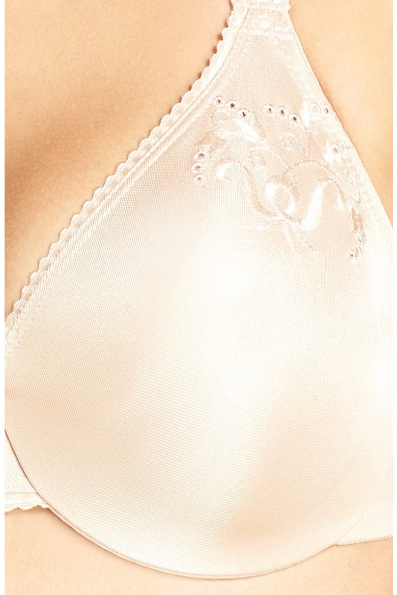 Slimline Seamless Minimizing Underwire Bra, Alternate, color, NUDE