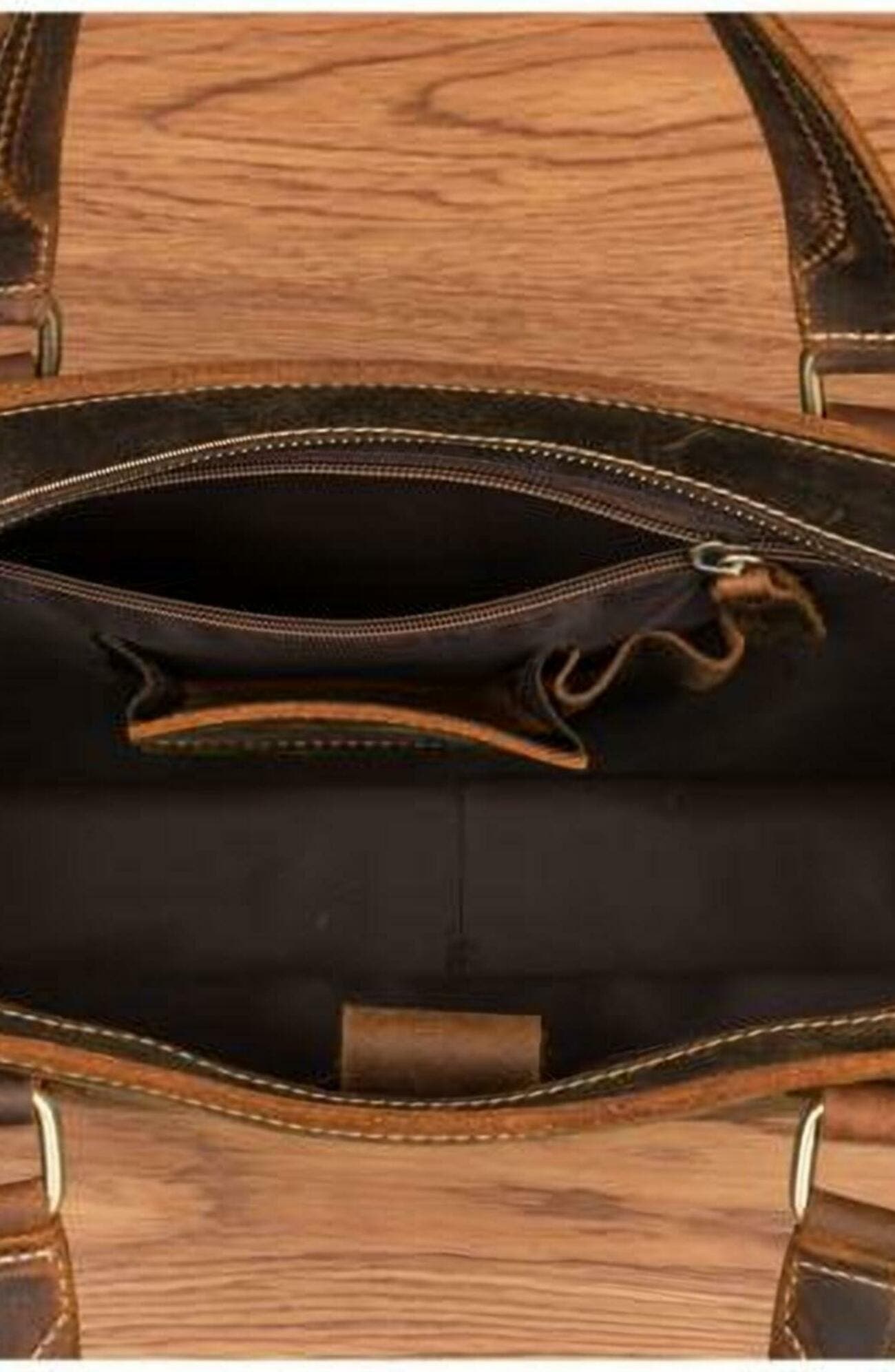 STEEL HORSE LEATHER The Viggo Briefcase | Genuine Leather Messenger Bag, Alternate, color, Brown