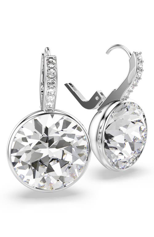 Swarovski Millenia Rhodium Plated Drop Earrings In Metallic