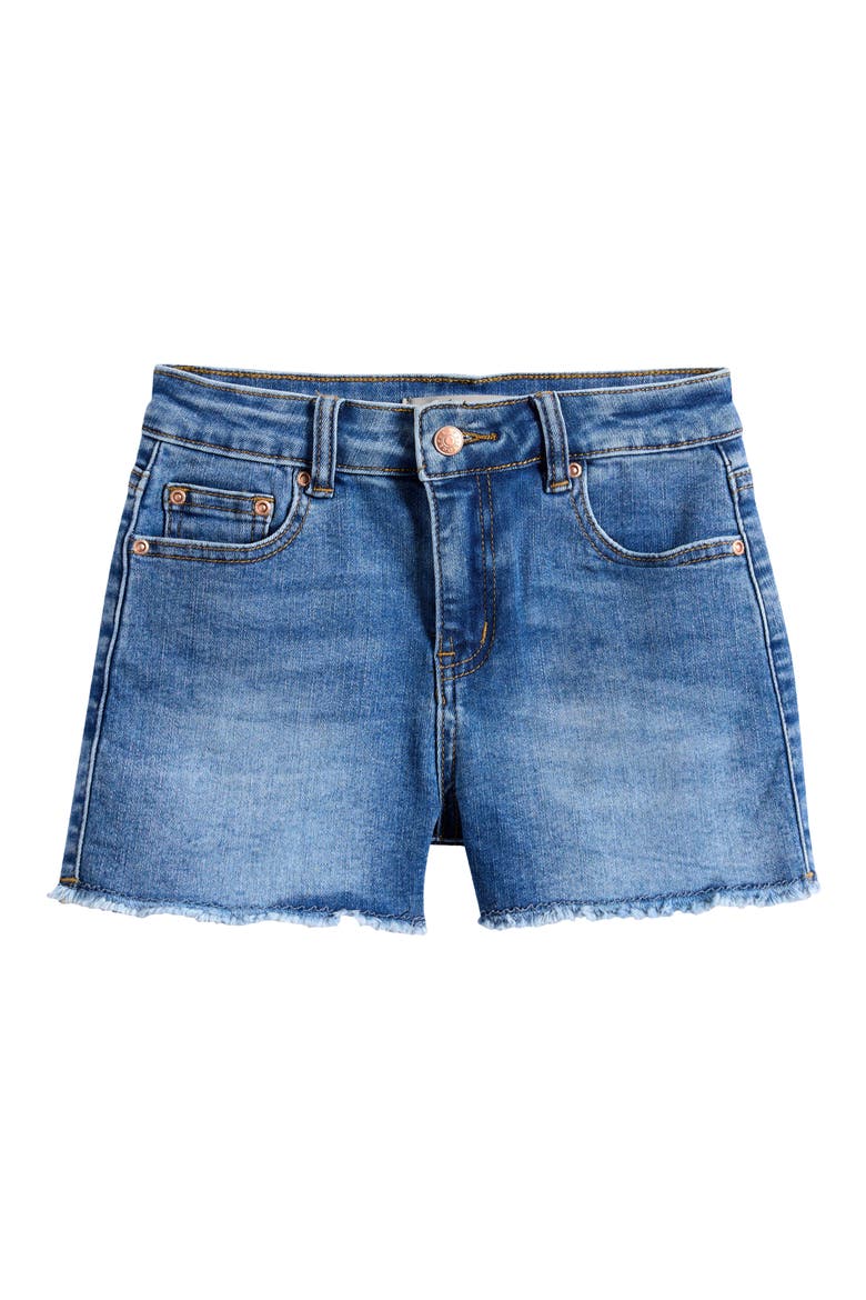 Kids' Bow Back Pocket Shorts, Main, color, INDIGO