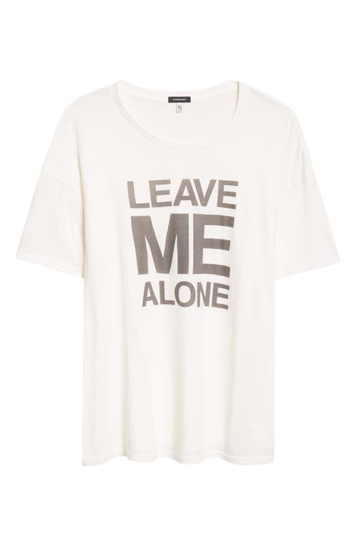 R13 Leave Me Alone Relaxed Tee In Brown