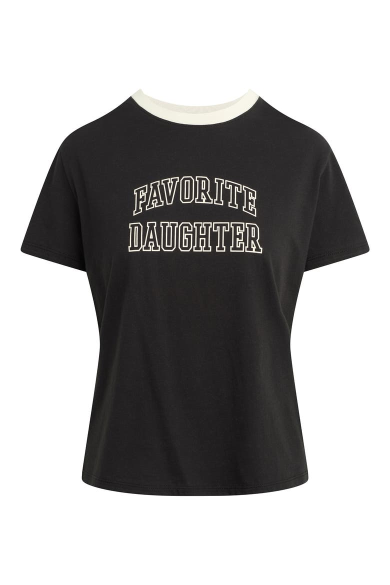 The Collegiate Classic Graphic T-Shirt, Main, color, BLACK/ IVORY
