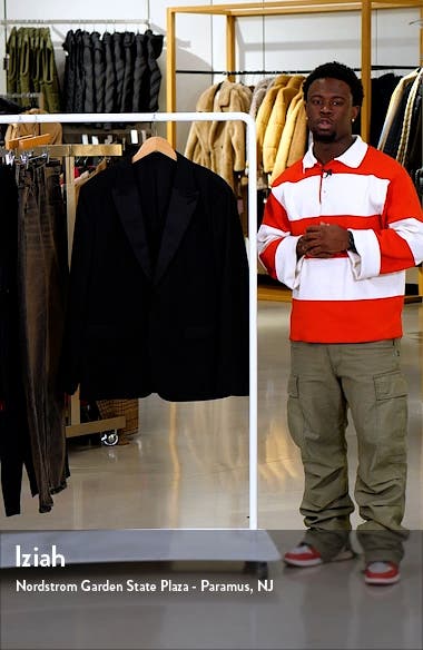 AllSaints Tisbury Black Tuxedo Jacket (Men) | Nordstromrack