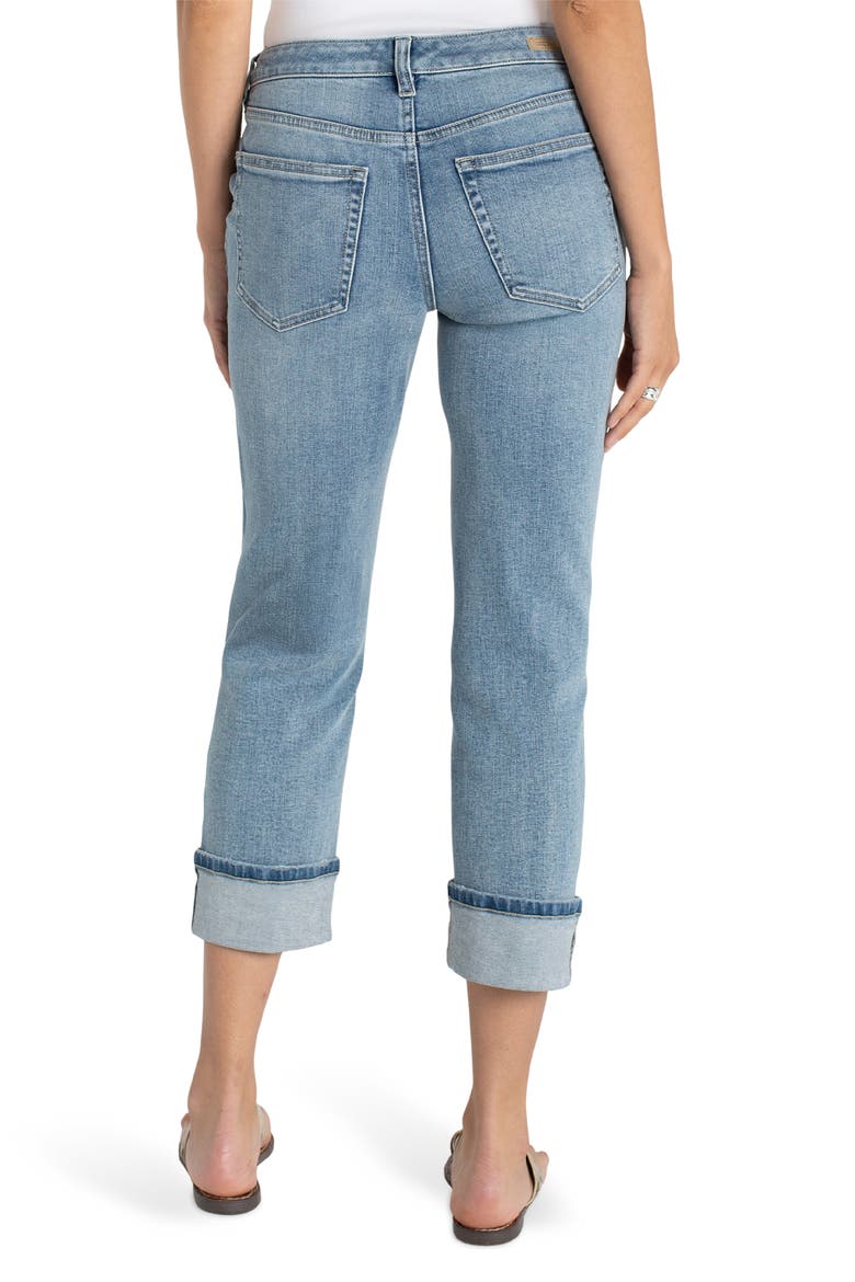 Marley Cuffed Crop Girlfriend Jeans, Alternate, color, CRUISE