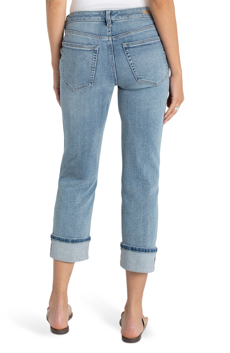 Liverpool Los Angeles Marley Cuffed Crop Girlfriend Jeans, Alternate, color, Cruise