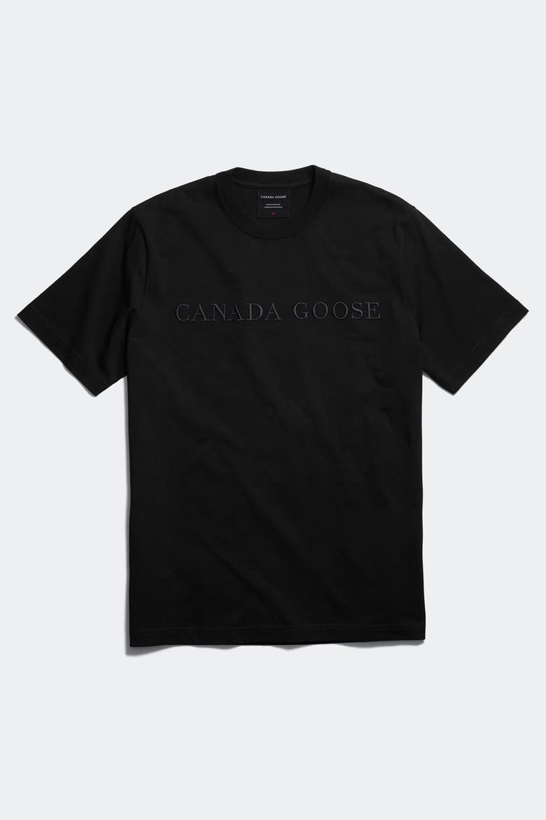 Ocra Embroidered T-Shirt, Main, color, Black