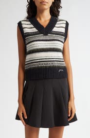 Ganni Stripe Sweater Vest