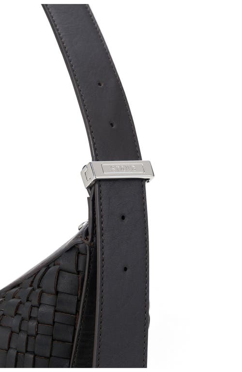 Staud Large Demy Woven Leather Hobo Bag