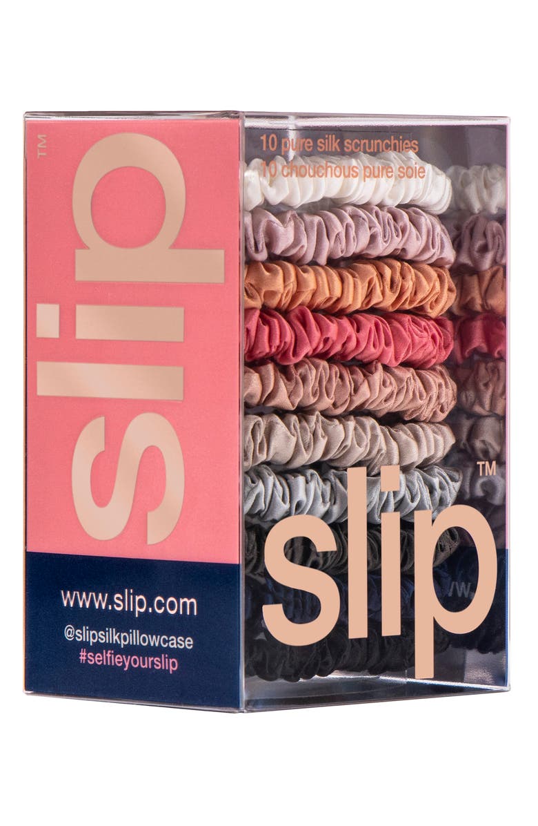 slip Pure Silk 10-Pack Skinny Scrunchies $65 Value, Alternate, color,
