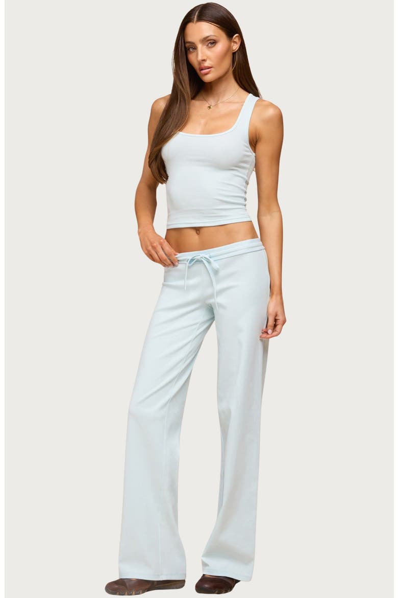 Linda Rib Scoop Neck Tank, Alternate, color, LIGHT-BLUE