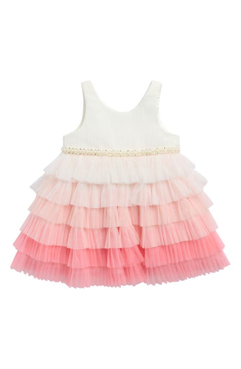 Tiered Tulle Sleeveless Dress (Baby)