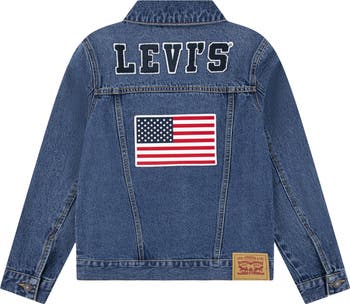 Kids' Denim Patchwork Trucker Jacket