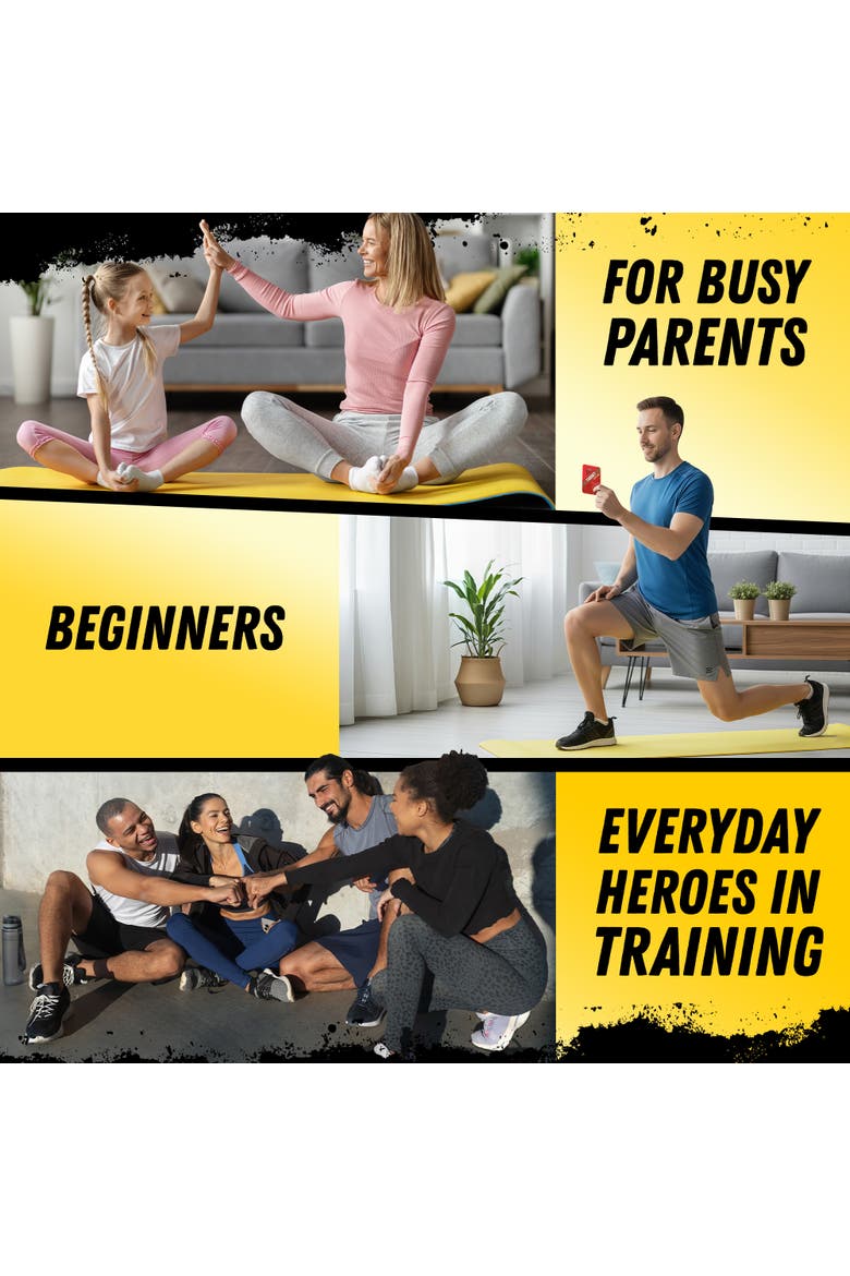 Fast Fit Workout Cards Set - Full Body Fitness Training Deck, Alternate, color, Hero
