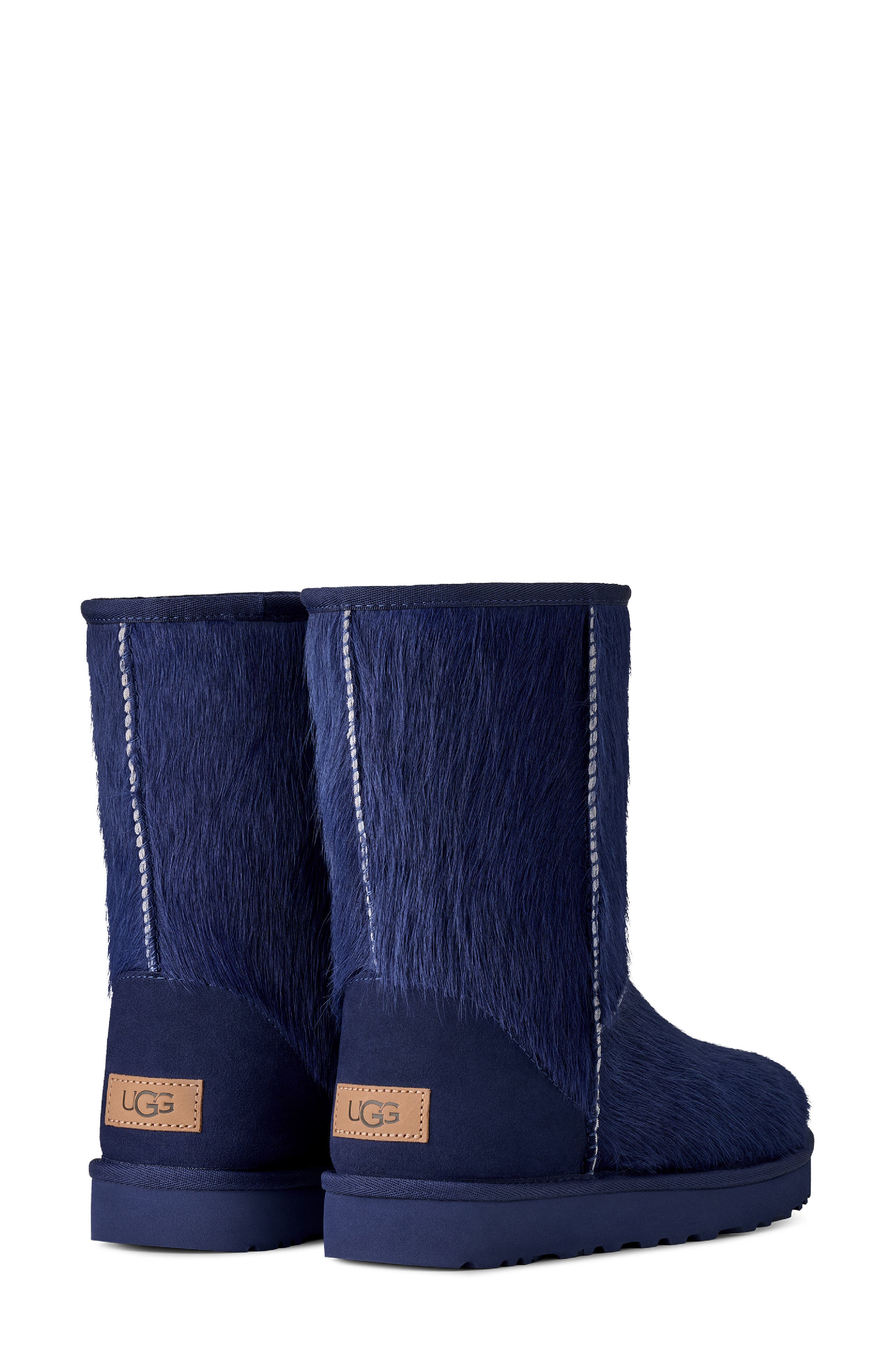 Classic Short Genuine Calf Hair Boot, Alternate, color, HIGH-VOLTAGE BLUE