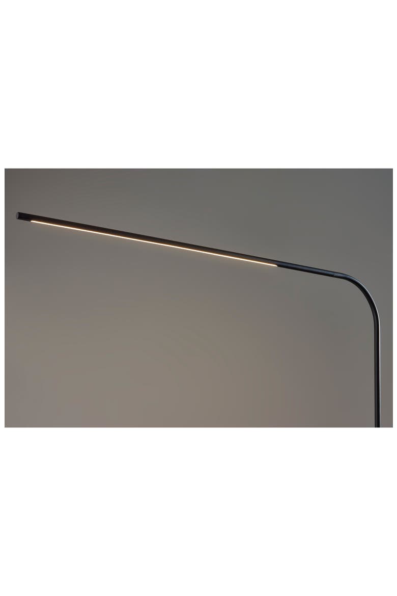 Cullen LED Arc Floor Lamp, Alternate, color, BLACK