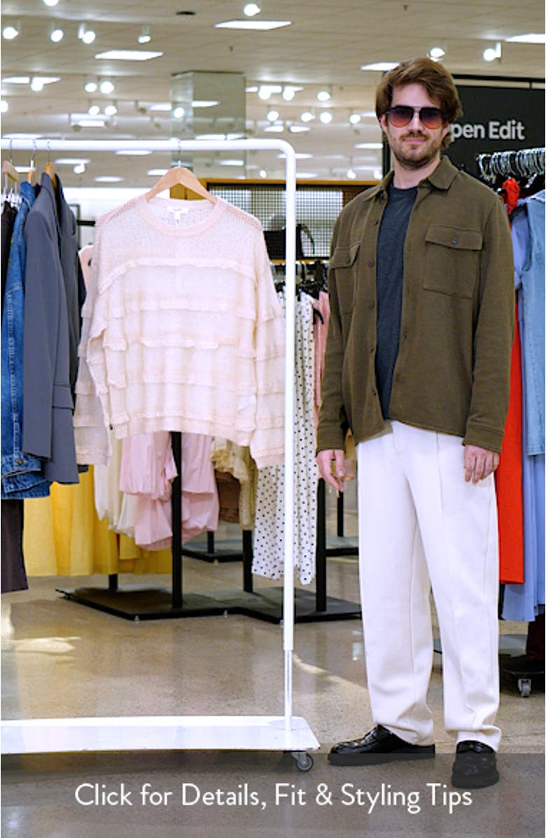 Sheer Ruffle Jumper, sales video thumbnail