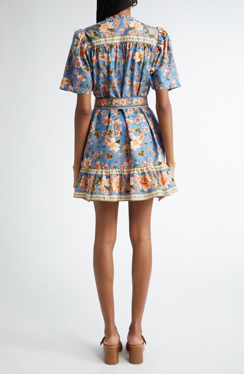 Super Bloom Tapestry Cotton Minidress