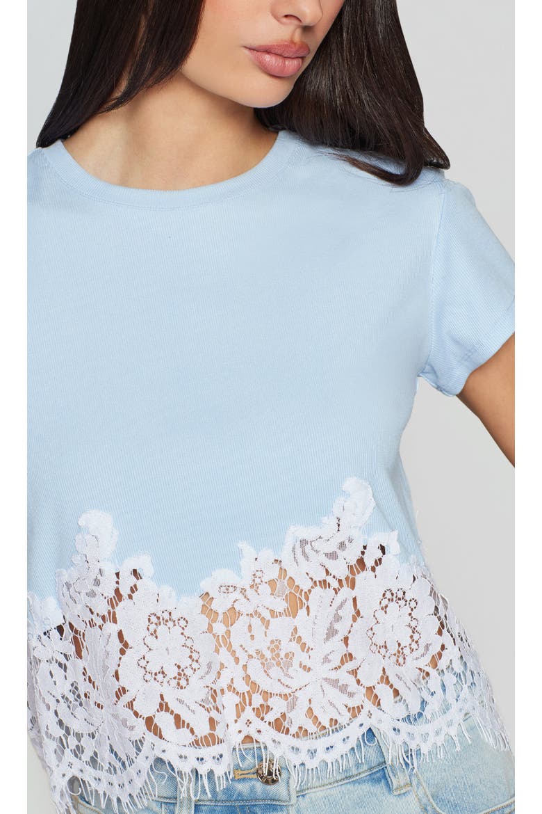 Paige Rib Lace Combo Top, Alternate, color, Blue