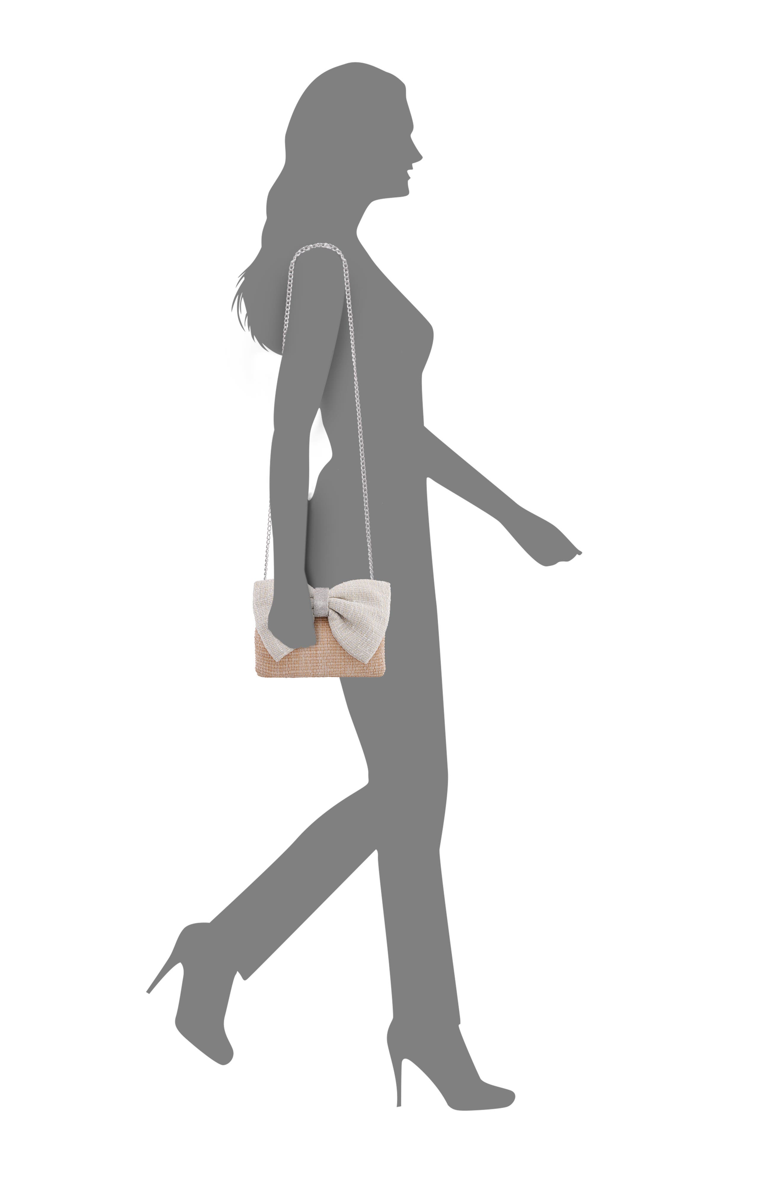 Nina Tula Clutch, Alternate, color, White/Natural