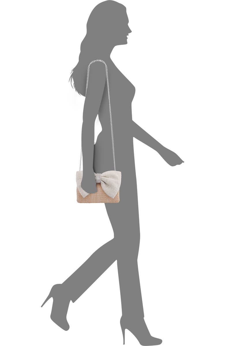 Nina Tula Clutch, Alternate, color, White/Natural