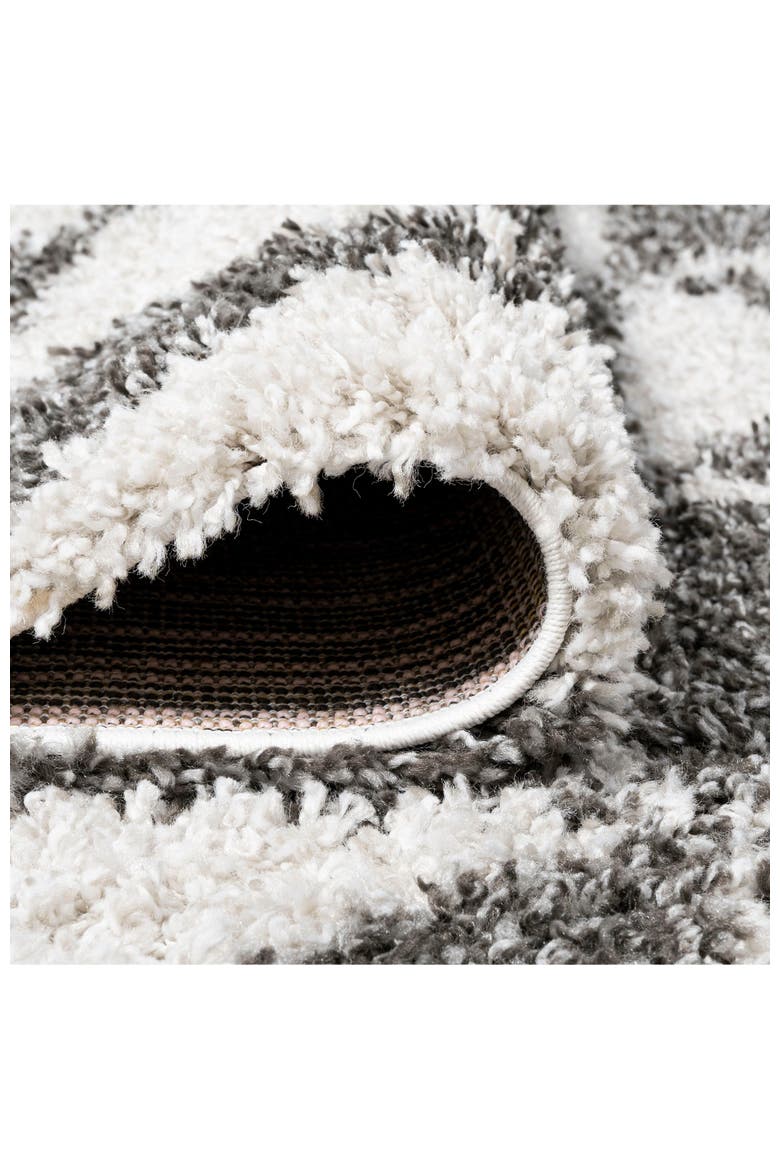 Alcudia Geometric Shag Area Rug, Alternate, color, Beige/Dark Gray