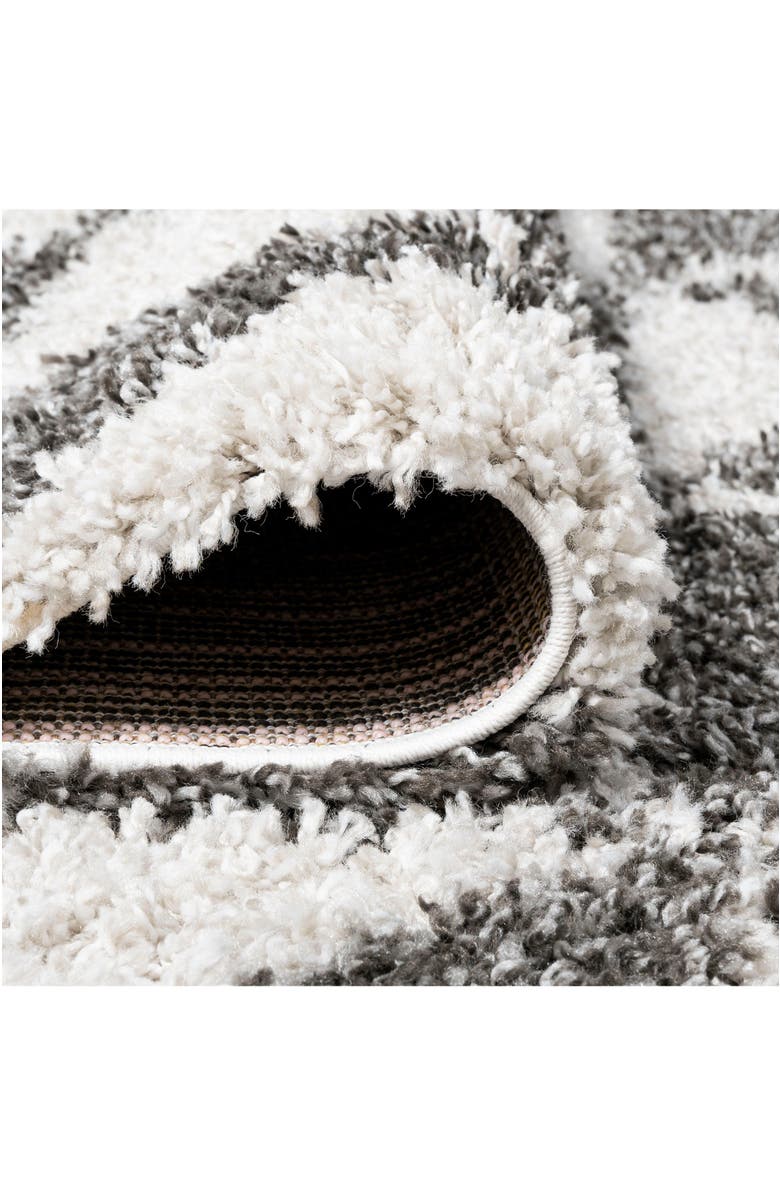 JONATHAN Y Alcudia Geometric Shag Area Rug, Alternate, color, Beige/Dark Gray