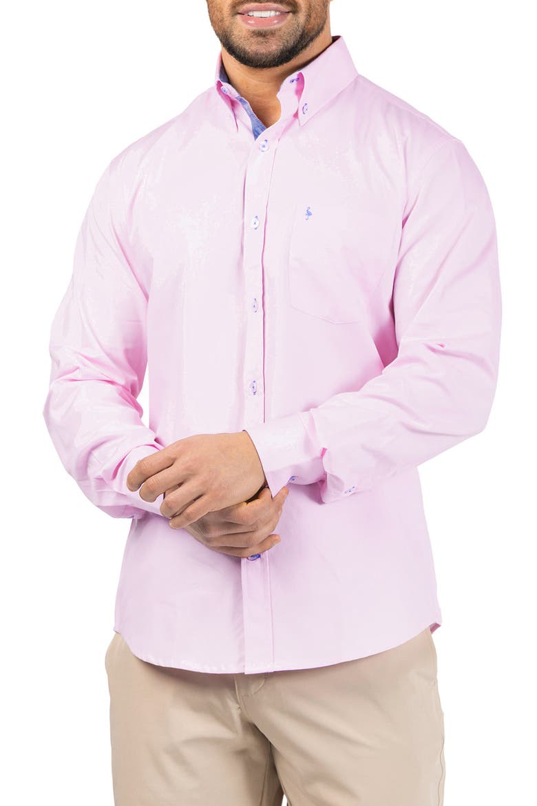 Signature Cotton Oxford Button-Down Shirt, Alternate, color, LIGHT PINK