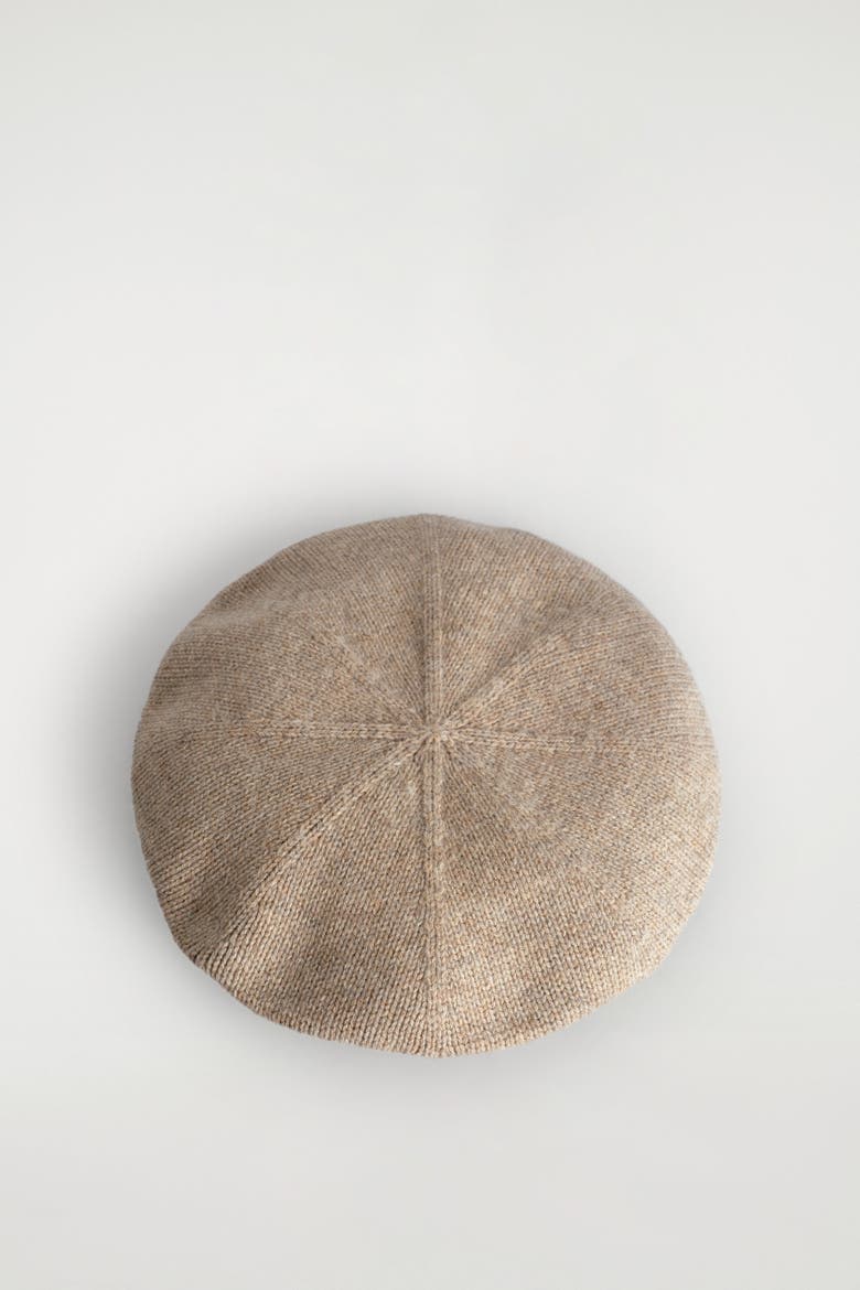 Wool-Yak Beret, Alternate, color, BEIGE