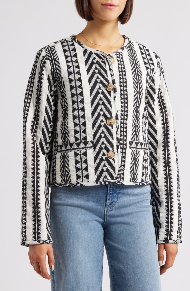 Sanctuary Coco Geo Quilted Jacket, Alternate, color,